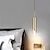 abordables Luces de isla-6cm luz colgante led luz de noche nórdica moderna luz tricolor dorada barra de comedor decoración de navidad galvanizada de metal 110-120v 220-240v