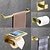 cheap Towel Bars-Bathroom Accessory Set Stainless Steel Include Single Towel Bar Toilet Paper Holder Robe Hook and Towel Shelf Wall Mounted Golden 1 or 3 or 4 pcs