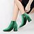 cheap Women&#039;s Boots-Women&#039;s Boots Block Heel Boots Plus Size Comfort Shoes Daily Office &amp; Career Solid Colored Booties Ankle Boots Winter Block Heel Square Toe Vintage Casual Velvet Zipper Wine Almond Black