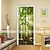 voordelige Deurstickers-2 stks zelfklevende creatieve waterdichte groene houten deur stickers voor woonkamer diy decoratie thuis waterdichte muurstickers 30,3 &quot;x 78,7&quot; (77x200 cm)