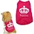 baratos Roupa para Cães-Cachorros Camiseta Colete Princesa Tiaras e Coroas Esporte &amp; lazer à moda Comum Estilo Clássico Casual Roupas para Cães Roupas de cachorro Roupas de cachorro Rosa Ocasiões Especiais para menina e