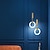Недорогие Островные огни-20 см светодиодный подвесной светильник современный скандинавский кольцевой круг дизайн прикроватный светильник гостиная спальня столовая металл гальванический современный 110-120 в 220-240 в