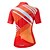 cheap Women&#039;s Cycling Clothing-21Grams® Women&#039;s Short Sleeve Cycling Jersey Summer Polyester Orange Stripes Color Block Bike Jersey Top Mountain Bike MTB Road Bike Cycling Breathable Quick Dry Reflective Strips Sports Clothing
