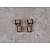ieftine Montaj Perete-Baterii pentru chiuveta cu stropire din alamă antică art deco, montare pe perete cu două mânere robinet de bucătărie cu două găuri cu întrerupător de apă caldă și rece