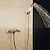 Недорогие Смесители для душа-набор смесителей для душа - ручной душ в комплекте выдвижной водопад винтажный стиль / кантри античная латунь крепление снаружи керамический клапан смесители для душа для ванны