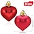 abordables Decoraciones de bodas-24 piezas de adornos en forma de corazón, adorno de corazón para decoración del día de San Valentín, 2 estilos