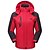 abordables Vestes Softshell, polaires, blousons de randonnée-Veste Capuche Veste coupe vent Toison L&#039;hiver Extérieur Couleur unie Sommet Ski Camping / Randonnée Pêche Violet Rouge Vert Orange Rose rouge