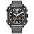 ราคาถูก นาฬิกากีฬา-KADEMAN สำหรับ สำหรับผู้ชาย ผู้ชาย อะนาล็อก-ดิจิตอล ดิจิตอล tonneau ไม่เป็นทางการ คลาสสิก กันน้ำ ปฏิทิน นาฬิกาจับเวลา โลหะผสม หนัง / สองปี