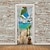 tanie Naklejki na drzwi-Samoprzylepne wodoodporne naklejki na drzwi z widokiem na morze do salonu dekoracje dla domu diy naklejka ścienna dekoracja ścienna do sypialni salon 77x200cm