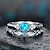 billige Ringe-2stk Bandring Ring For Dame Skolebal Stævnemøde Rhinsten Legering Vintage Stil