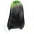 Недорогие Парики к костюмам-парик для косплея, волнистый парик средней части, синтетические волосы, парики с омбре, парики от зеленого до черного цвета