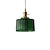 abordables Luces de isla-17 cm lámpara colgante luz de noche estilo vintage dorado y verde cobre latón moderno 110-120v 220-240v