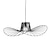 billiga Hängande-led hänglampa modern nordisk personlig dekorativ ljuskrona minimalism järnhantverk e27 svart stråhatt ljus mode ac110v 220v