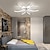billige Dæmpbart loftlys-60cm LED-loftslampe moderne nordiske geometriske blomsterformer stilfulde flush mount lys stue spisestue soveværelse metalmalede finish110-120v 220-240v