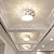 tanie Lampy sufitowe-16 cm oświetlenie sufitowe led kryształowe oświetlenie ganku korytarz korytarz lampa nowoczesne okrągłe desgin światła do montażu podtynkowego wykończenia metalowe malowane wykończenia 110-240 V