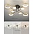 economico Lampade da soffitto-6/8 teste plafoniera led moderna oro nero cerchio nordico design sputnik finiture verniciate in metallo 110-120v 220-240v