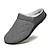 voordelige Slippers voor thuis-heren thuis slipper volledig met bont gevoerde waterdichte antislip winter outdoor slip op huis pantoffels grijs