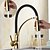 cheap Pullout Spray-Single Handle Kitchen Faucet, Electroplated One Hole Pull Out/Centerset/Tall/­High Arc, Brass Kitchen Faucet