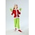 billiga Juldräkter-Tomtekostymer Herr Dam Pojkar Flickor Cosplay kostym Jul Karnival Vuxen Barn Polyester