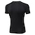 cheap Running Tops-Men&#039;s Compression Shirt Running Shirt Tee Tshirt Top Athletic Athleisure Summer Breathable Quick Dry Moisture Wicking Fitness Gym Workout Performance Running Training Sportswear Solid Colored White