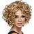 cheap Synthetic Trendy Wigs-Synthetic Wig Afro Curly Bouncy Curl Middle Part Wig Short Light Brown Dark Brown Black / Brown Synthetic Hair Women&#039;s Soft Elastic Fluffy Mixed Color