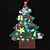 cheap Christmas Decorations-38*28inches Kids DIY Felt  luminous Christmas Tree with Ornaments Children New Year Gifts for Christmas Door Wall Hanging Decoration（95*70CM)