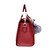 baratos Handbag &amp; Totes-Women&#039;s Handbags Satchel Top Handle Bag PU Leather Zipper Solid Color Daily Black Gray Purple Red