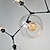 cheap Chandeliers-Multi Heads Magic Bean Chandelier Warm White Light Creative Art Modern Living Room Lamp Heteromorphic Nordic Simple Molecular Glass Ball Dining Room AC110V AC220V