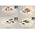 tanie Ściemnialne lampy sufitowe-40 cm 47 cm Lampa Sufitowa LED Nowoczesne Nordic Kwadrat Akrylowe Bezstopniowe Ściemnianie Lampa Sufitowa Złota Nordic Nowoczesny Salon Sypialnia Jadalnia