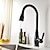 cheap Pullout Spray-High Arc Brass Kitchen Faucet,Silver/Coffee Single Handle One Hole Oil-rubbed Bronze Pull-out Tall Kitchen Taps with Hot and Cold Water