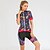 cheap Women&#039;s Cycling Clothing-Malciklo Women&#039;s Short Sleeve Cycling Jersey Black Orange Yellow Floral Botanical Plus Size Bike Jersey Top Mountain Bike MTB Road Bike Cycling Breathable Quick Dry Anatomic Design Sports Spandex