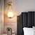 olcso LED-es falilámpák-lightinthebox skandináv stílusú sárgaréz fali lámpaoszlop modern egyszerű nappali folyosó erkély hálószoba éjjeli üveg fali lámpa