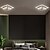 cheap Ceiling Lights-1-Light 21(8&quot;) LED Flush Mount Lights Metal Electroplated Modern Contemporary 90-240V