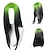 Недорогие Парики к костюмам-парик для косплея, волнистый парик средней части, синтетические волосы, парики с омбре, парики от зеленого до черного цвета