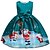 baratos Fantasias de Pai Natal &amp; Fantasias de Natal-Snowman Christmas Dress Girls&#039; Kids Christmas Christmas Christmas Polyester Fabric