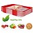 cheap Kitchen &amp; Dining-2-Piece Air Tight Tray Refrigerator Wrap Tray Food Preservation Meal Prep Fresh Keeping Tray