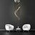 voordelige Hanglampen-5-Light 40(15.75&#039;&#039;) Kristal LED Plafond Lichten &amp; hangers Metaal Galvanisch verzilveren Modern eigentijds 110-120V 220-240V