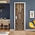 levne Samolepky na dveře-zlaté kované dveře samolepicí kreativní samolepky na dveře diy dekorativní domácí vodotěsné samolepky na zeď 77 * 200 cm do ložnice obývacího pokoje