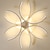 baratos Luzes de teto reguláveis-60cm luz de teto led formas geométricas nórdicas modernas de flores elegantes luzes embutidas sala de estar sala de jantar acabamento em metal pintado 110-120v 220-240v