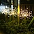 billige Pathway Lights &amp; Lanterns-solar fyrverkeri sti lys utendørs 2x 1x led stake lys for gangvei hage bakgård landskap dekorasjon 120leds fe julelys for hage gate gård plen nyttårsfest ip65 vanntett