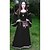 cheap Historical &amp; Vintage Costumes-Outlander Classic &amp; Timeless Medieval Cocktail Dress Vintage Dress Prom Dress Fall Adults&#039; Female Polyester / Cotton Blend Costume Green / Blue / Black Vintage Cosplay Round Neck Ankle Length / #