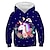 cheap Girls&#039; Hoodies &amp; Sweatshirts-Kids Toddler Girls&#039; Hoodie &amp; Sweatshirt Long Sleeve Unicorn Graphic Animal Print Royal Blue Children Tops Active Streetwear New Year