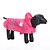 billige Hundetøj-Hund Regnfrakke Hvalpe tøj Ensfarvet Vanntett udendørs Hundetøj Hvalpe tøj Hund outfits Lys pink Kostume til Girl and Boy Dog Nylon XS S M L XL
