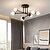 levne Globusový design-58cm LED stropní svítidlo severský design sputnik černé zlato koule design skleněný lustr kov umělecký styl sputnik průmyslové malované povrchy umělecký severský styl 110-120v 220-240v