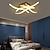 billiga Takfasta och semitakfasta taklampor-4-ljus taklampa led våg design modern metall sovrum kontor matsal 85-265v