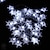 זול חוט נורות לד -אורות קישוט חג המולד 3.5 m 96 יחידות הוביל אורות מחרוזת וילון פתית שלג עם 8 מצבי פלאש תקע אורות זר פיות למסך חלון בית מסיבת חג ביתי עמיד למים