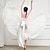 ieftine Ținute de Bal-Dans de Societate Fuste Ruching Legătură Culoare Pură Pentru femei Performanță Antrenament Înalt Șifon