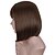 cheap Synthetic Trendy Wigs-dark brown short bob wigs with bangs for black white women brown wigs (dark brown)