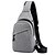 cheap Sling Shoulder Bags-Men&#039;s Bags Oxford Cloth Sling Shoulder Bag Chest Bag Solid Colored Daily Baguette Bag Black Gray