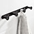 billiga Badrockskrokar-mantelkrok väggmonterad med 3 eller 4 eller 5 eller 6 krokar ny design rostfritt stål badrum målade ytskikt svart 1st